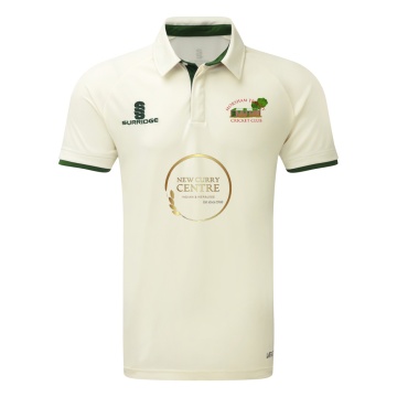 Ergo Cricket Shirt - Short Sleeve : Green Trim
